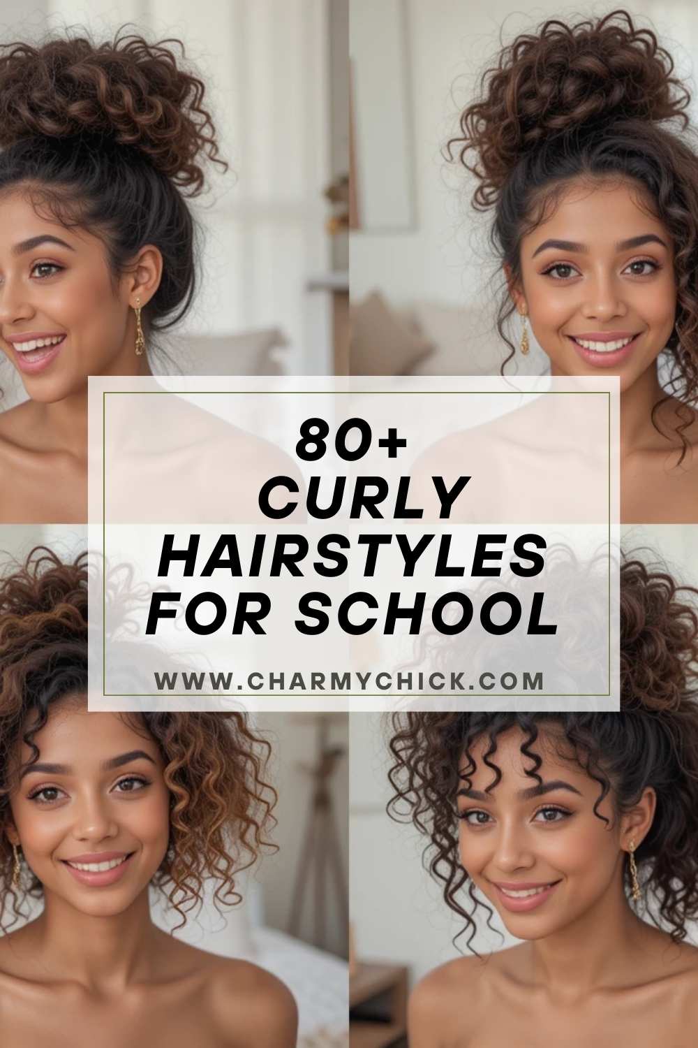  Curly Hairstyles for School