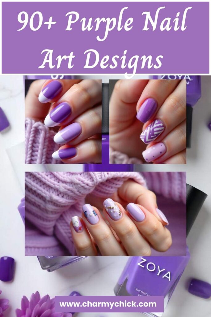 Purple Nail Art Designs