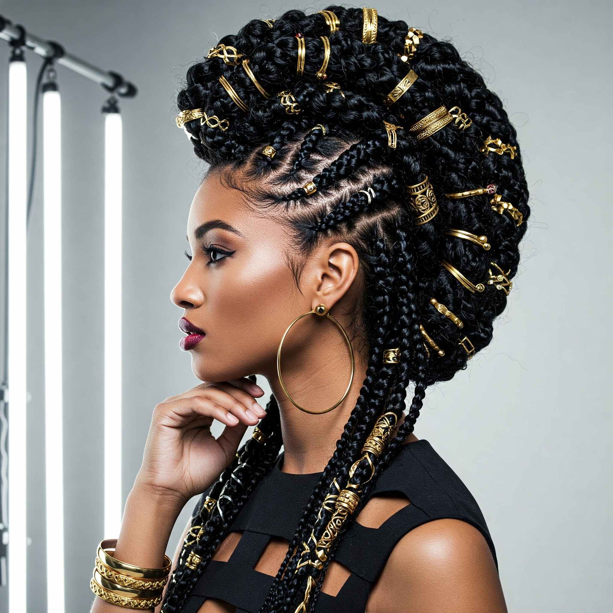 Braided Mohawk Hairstyles for Short hair