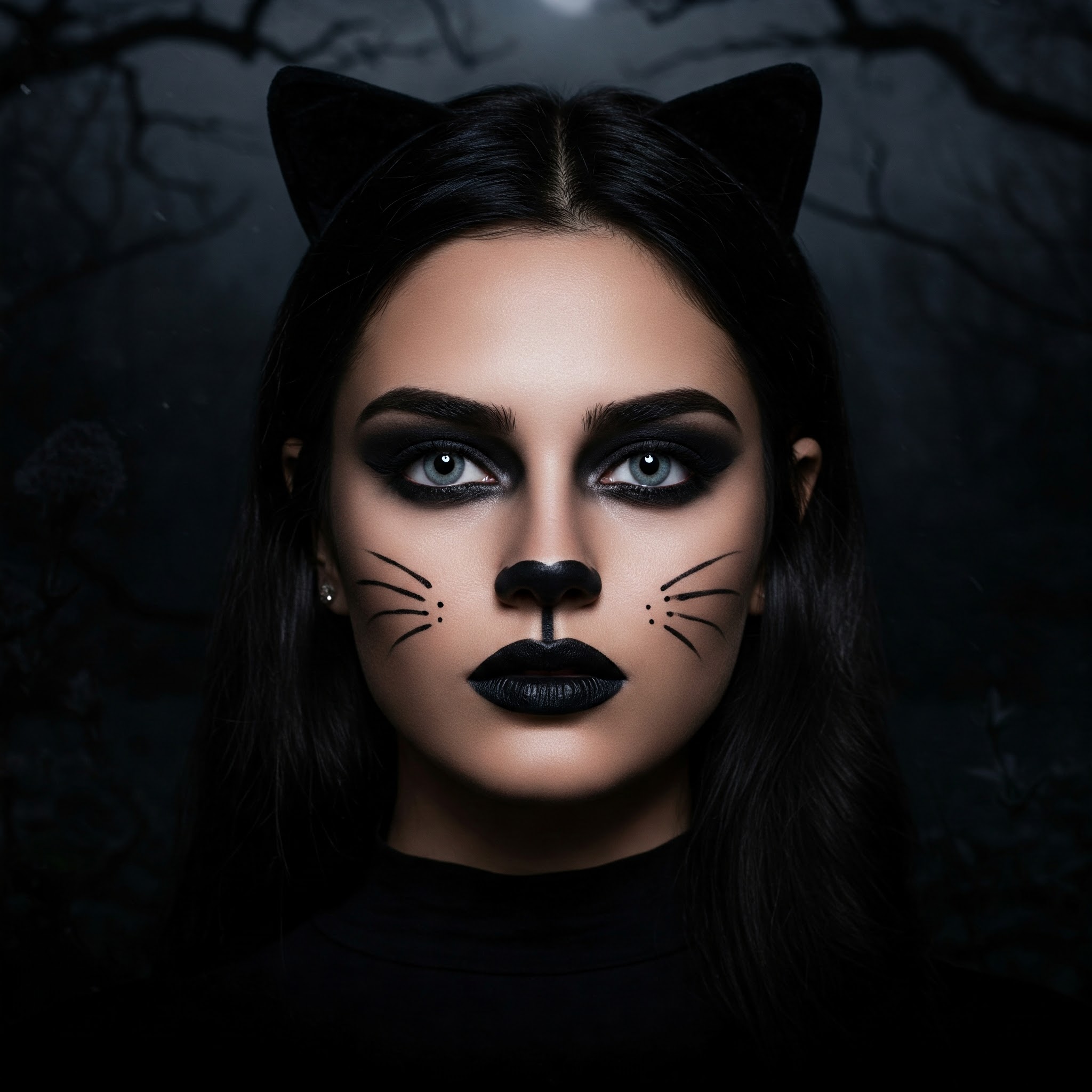 Simple Cat Makeup Halloween