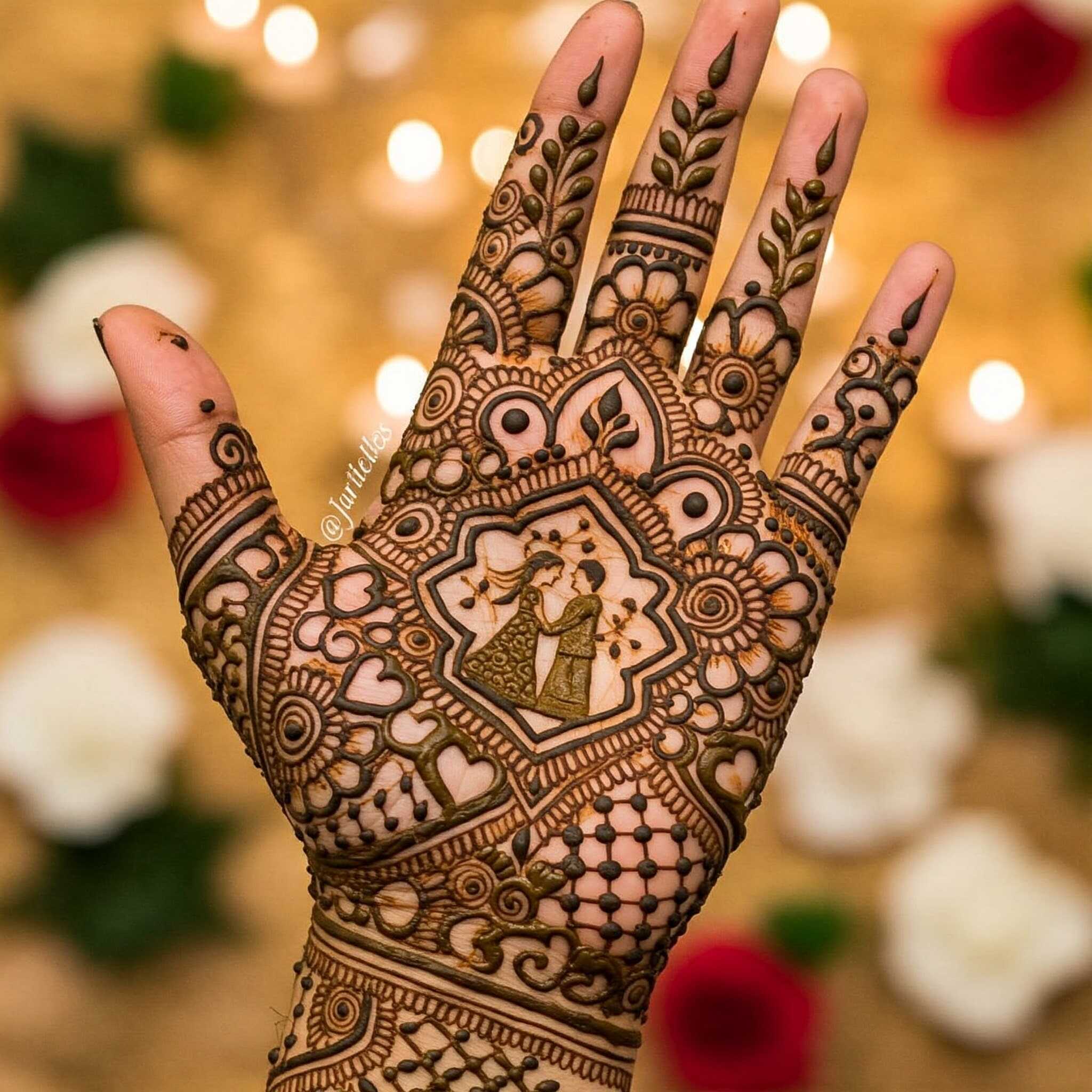 Stylish One Finger Mehndi Design