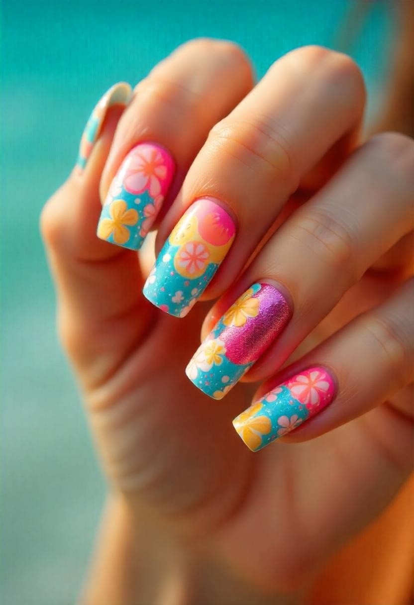 Colorful Summer Nails