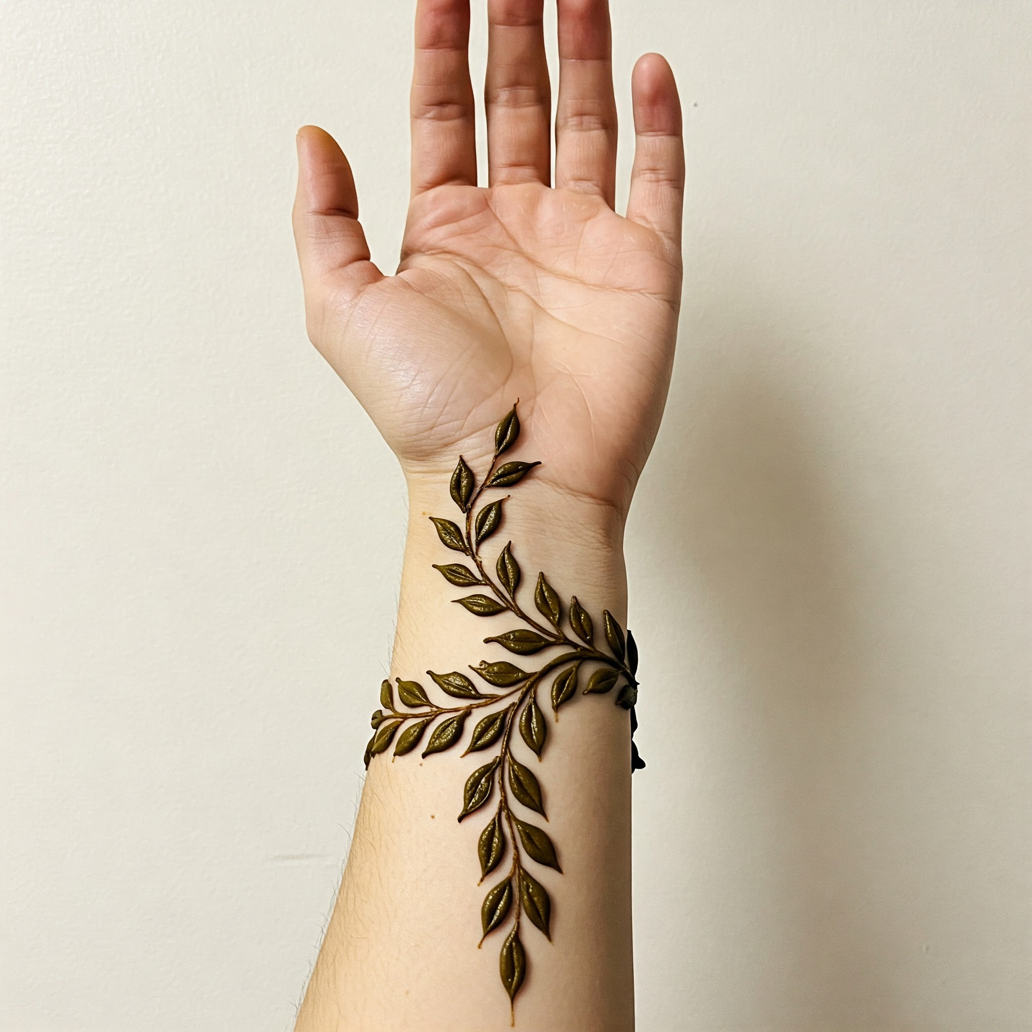 Leaf Mehndi Designs for Front Hand