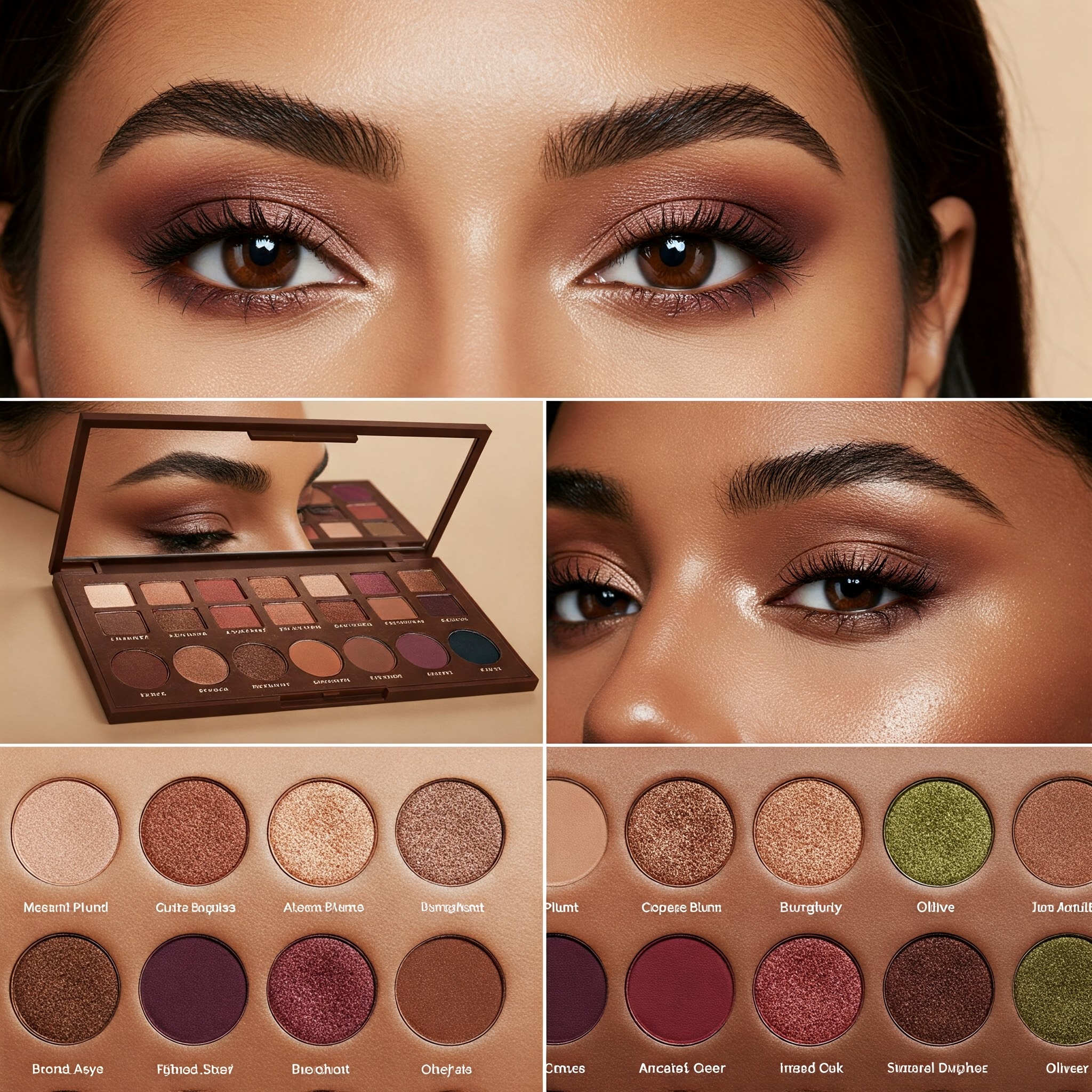 Brown Eye Makeup for Hooded Eyes
