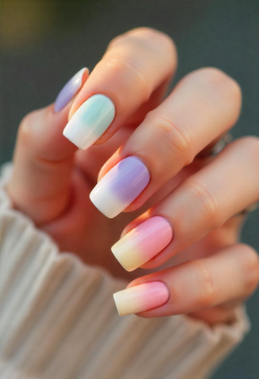 Simple Ombre Nail Art Designs