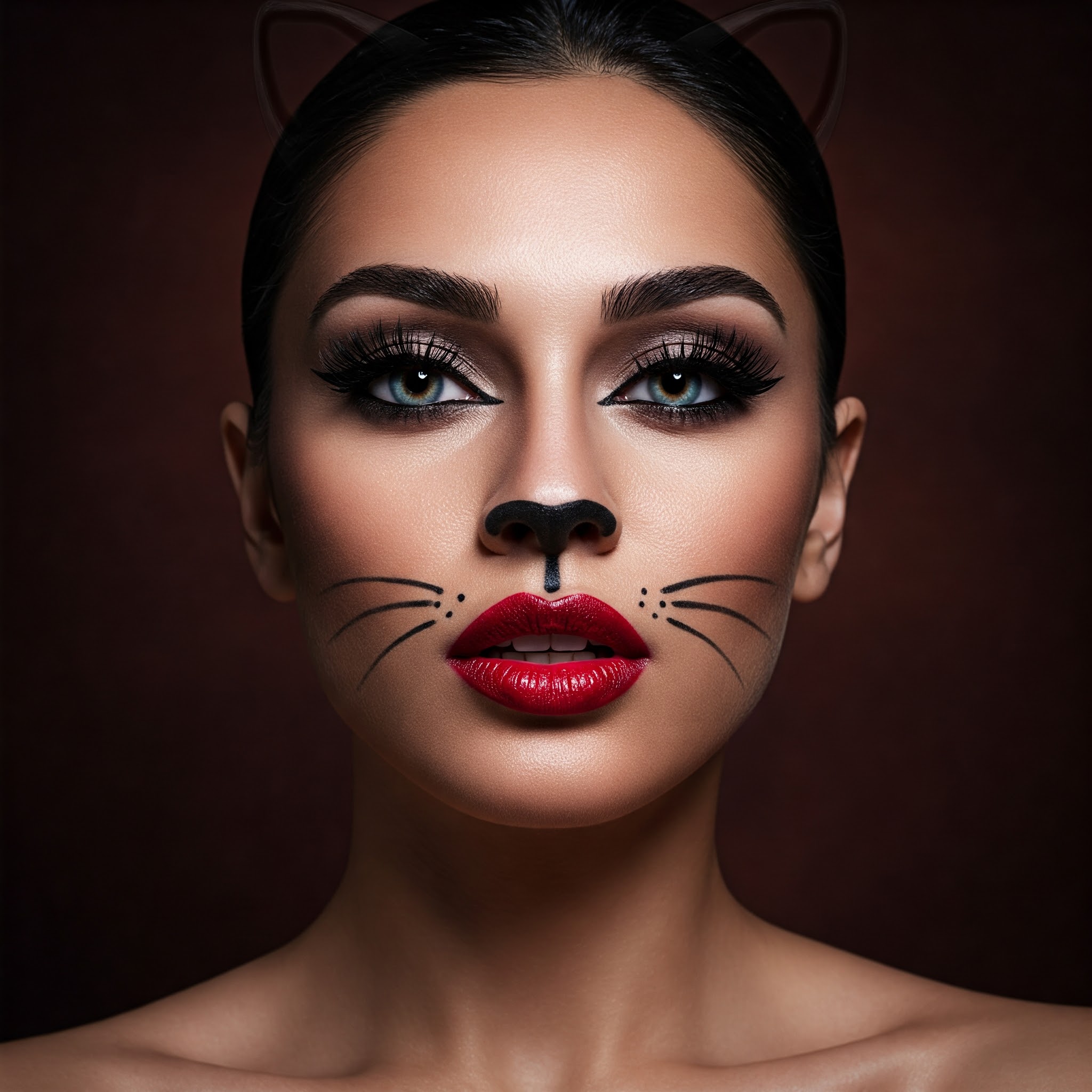 Scary Cat Makeup