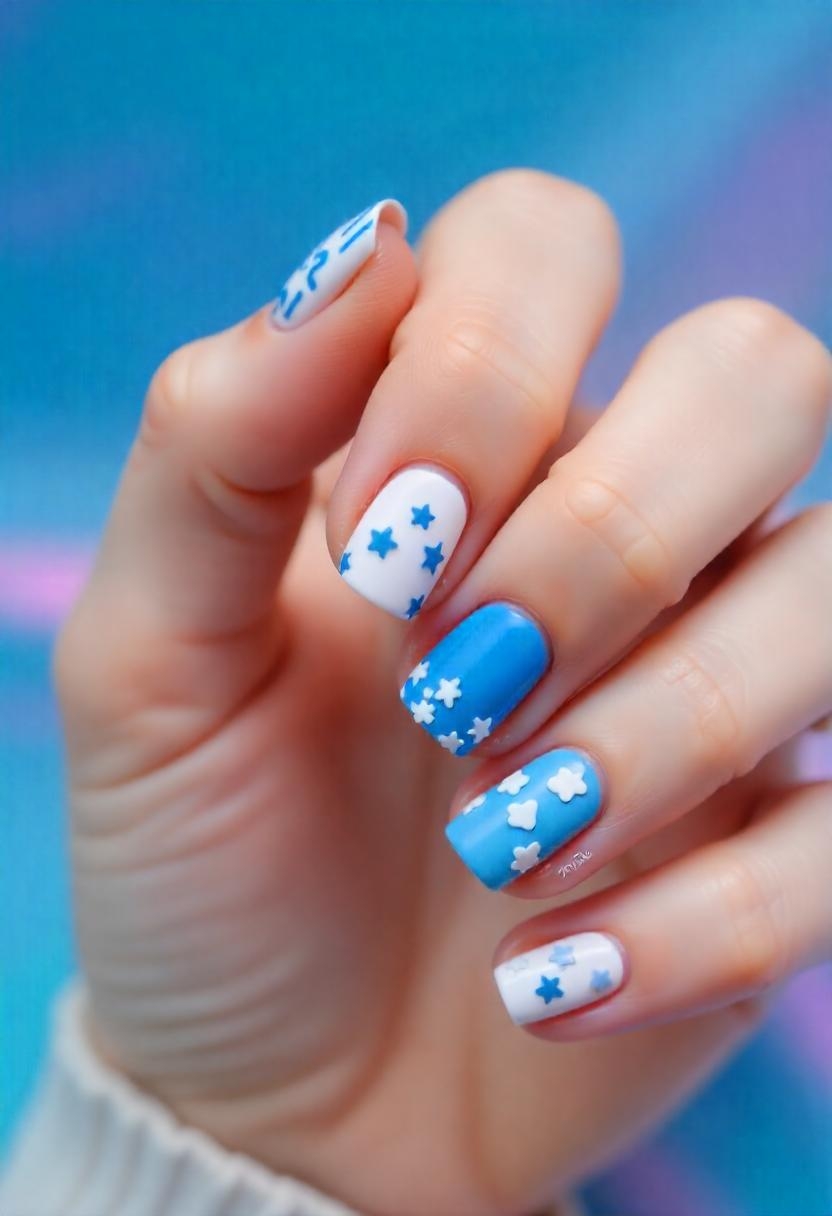 Blue Nail Art Pinterest