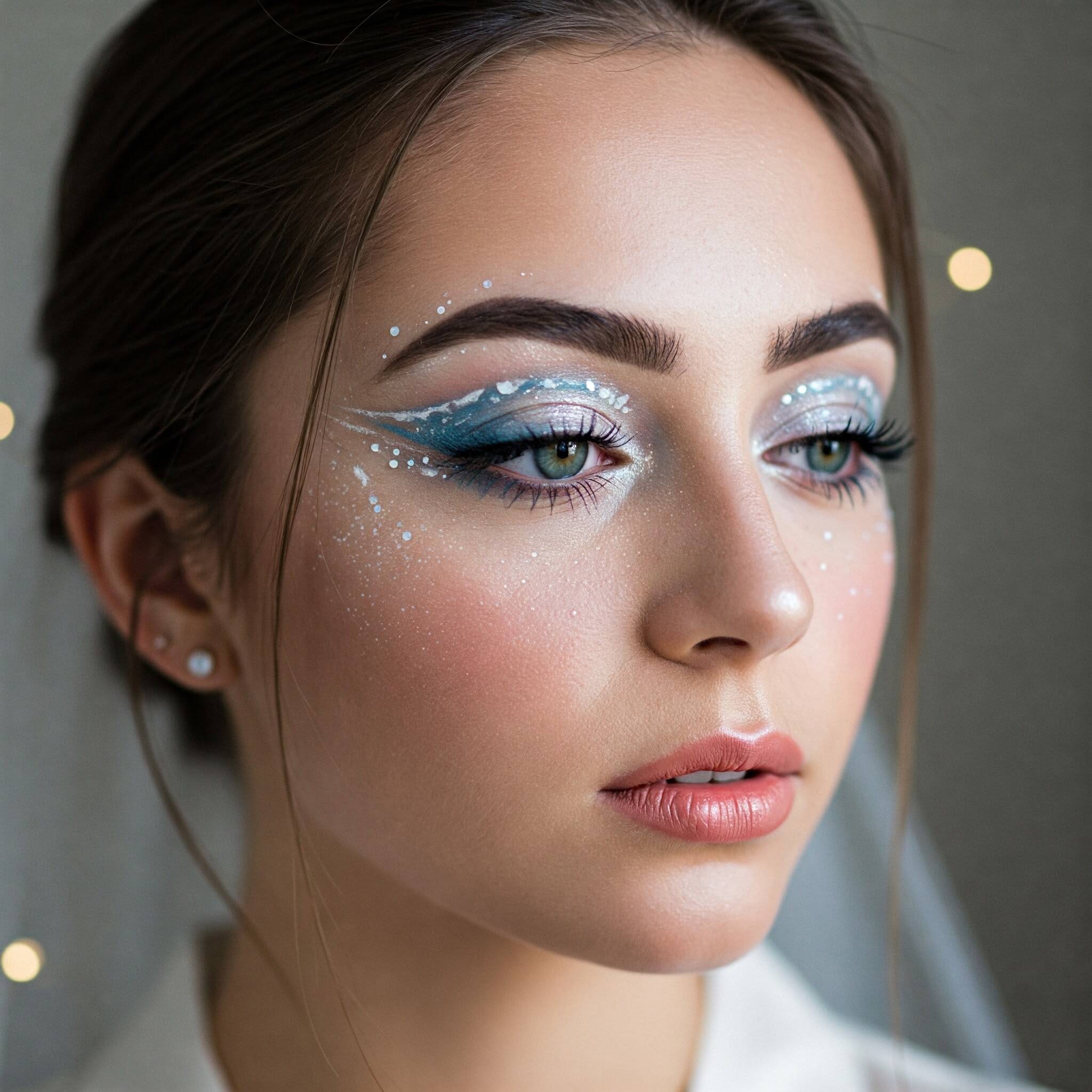 Blue Eye Makeup Step by Step