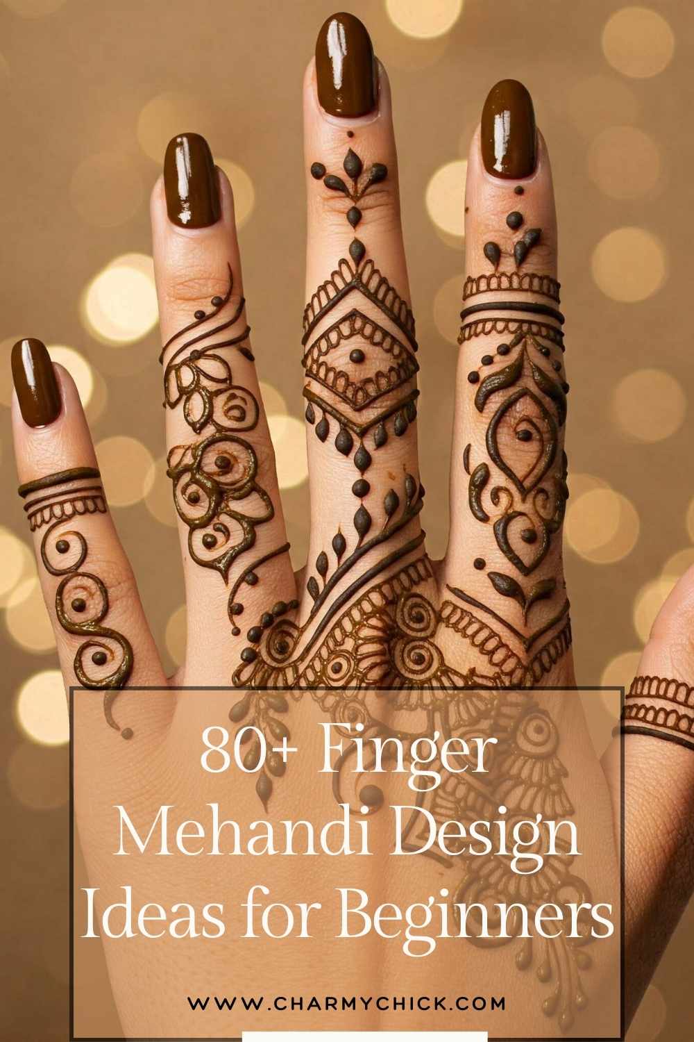 Finger Mehandi Design Simple