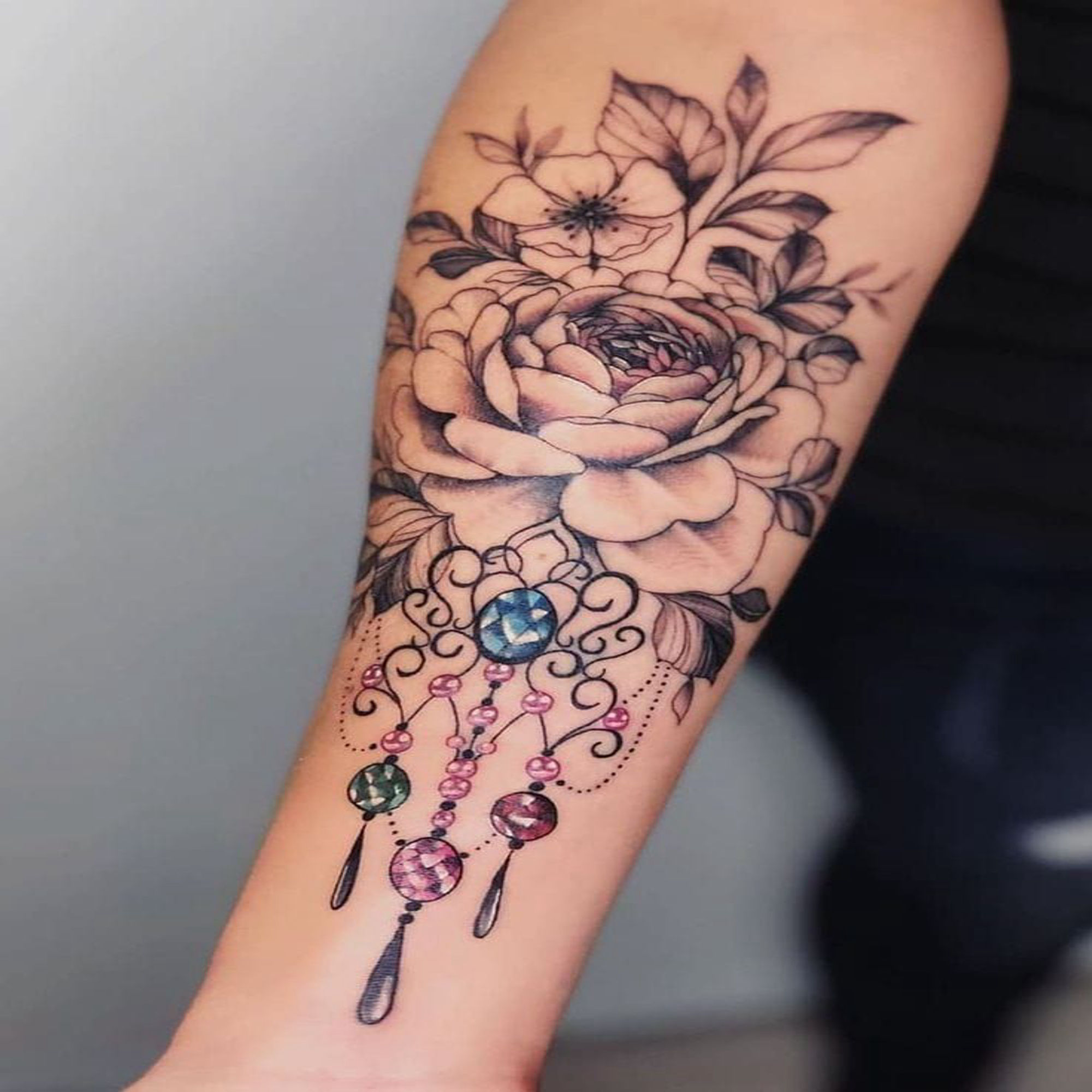 Floral Hand Tattoo