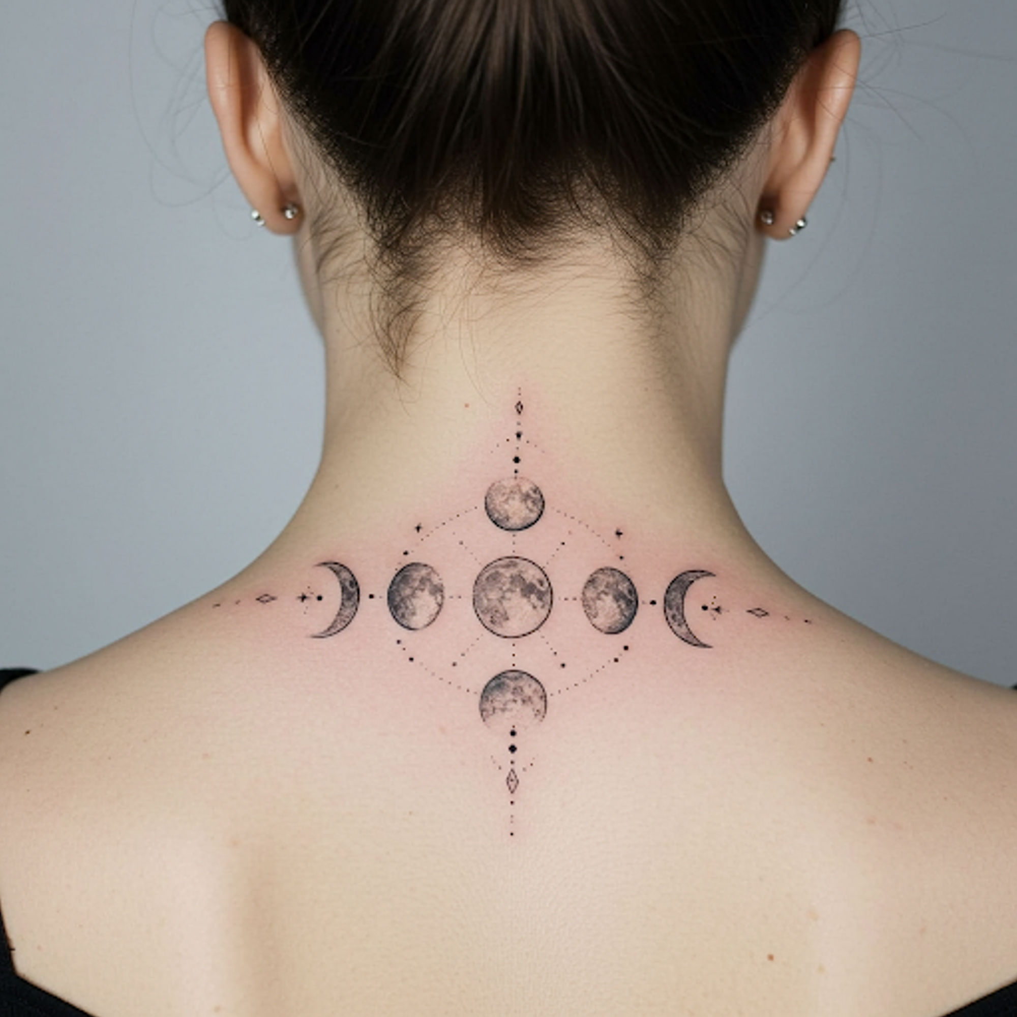 Pretty neck tattoos for female