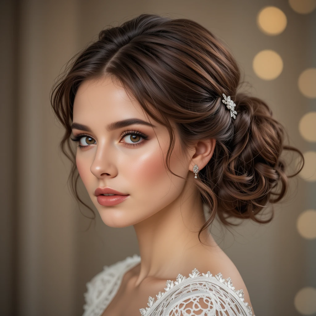 Simple Wedding Curly Hairstyles