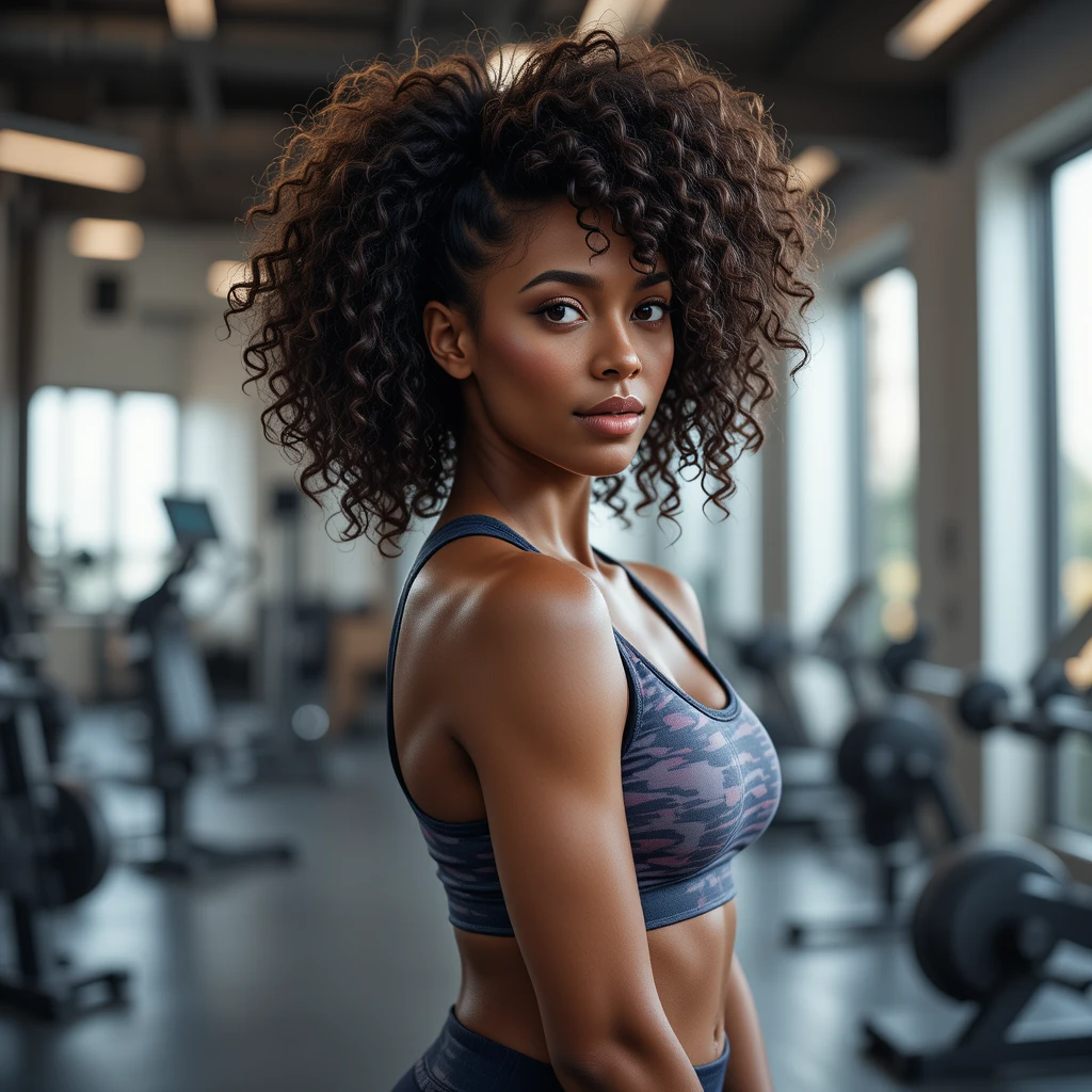 Gym Hairstyles for Curly Hair 