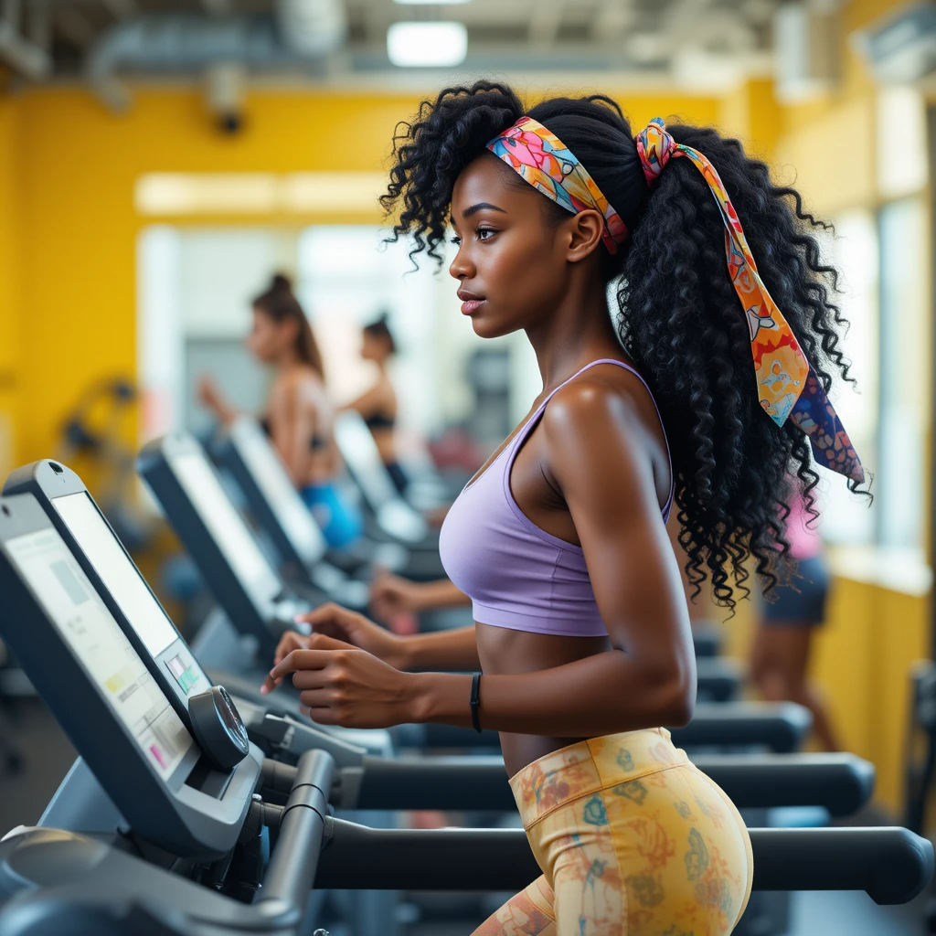 Easy Gym Hairstyles for Curly Hair 