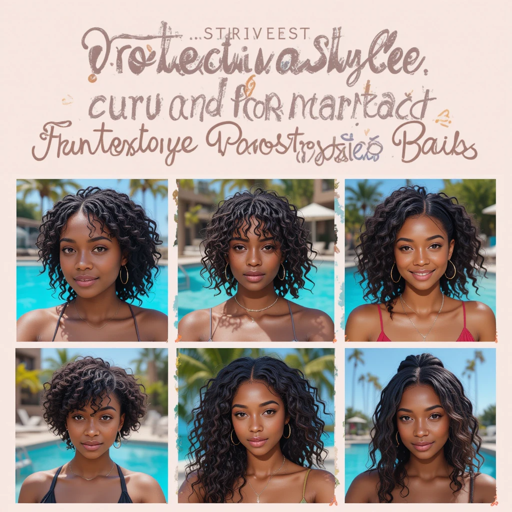 Pool Hairstyles for Curly Hair