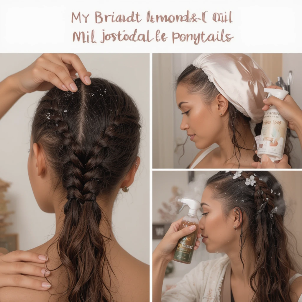 Simple Braid Ponytail Hairstyles for Black hair