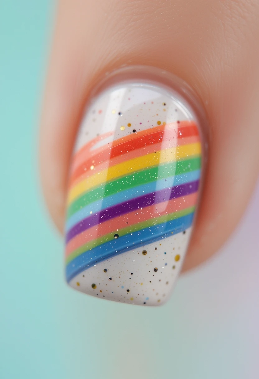 Rainbow Nail Art