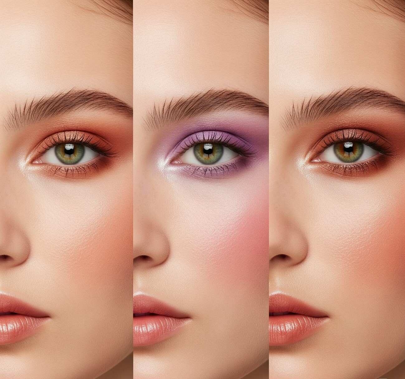 Green Eyes Makeup for Brown Hair