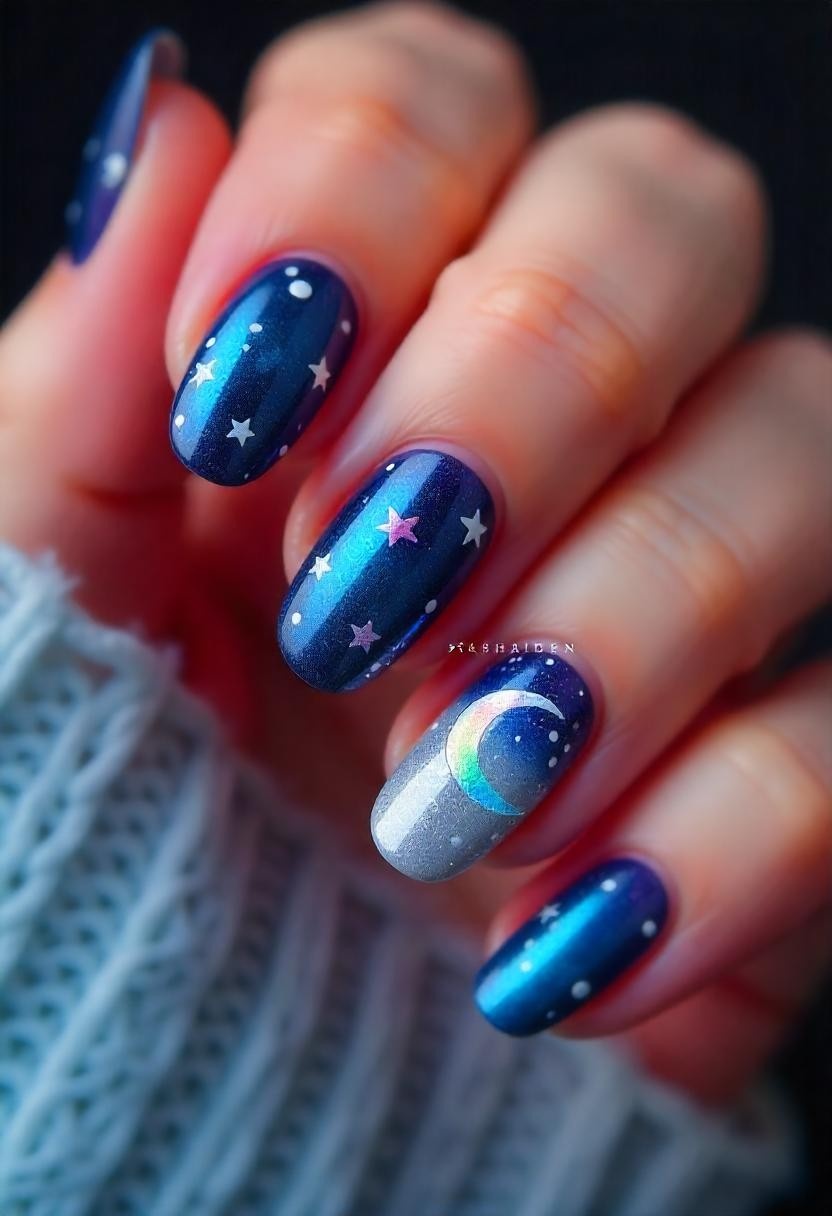 Ombre Nail Art Designs Sparkle and Diamonds