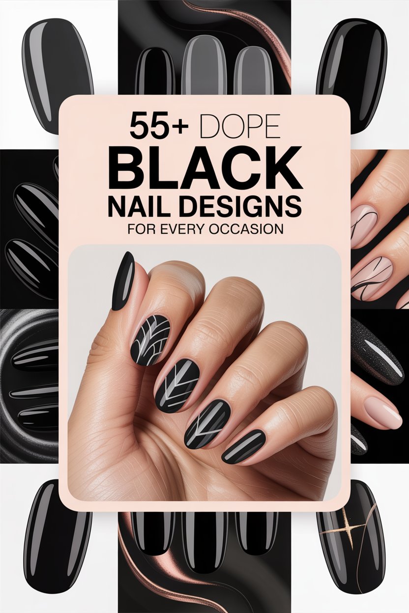 Dope Black Nail Designs