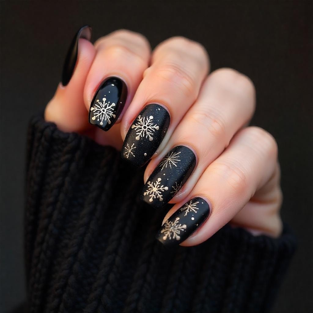 Simple Black Nail Designs