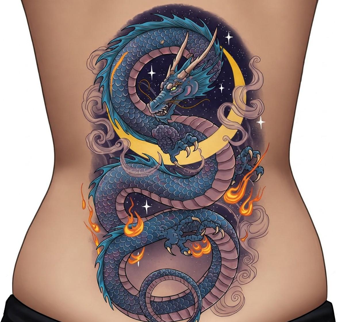 Beautiful Back Tattoos for Females