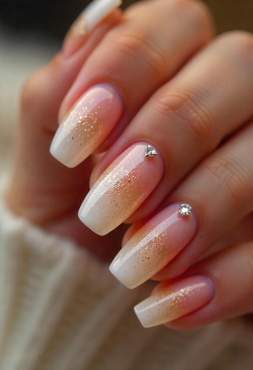 Luxury Ombre Nails with Detailing