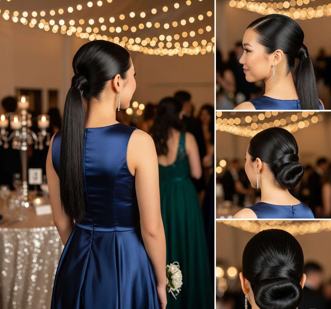 Simple Prom Hairstyles for Straight Hair