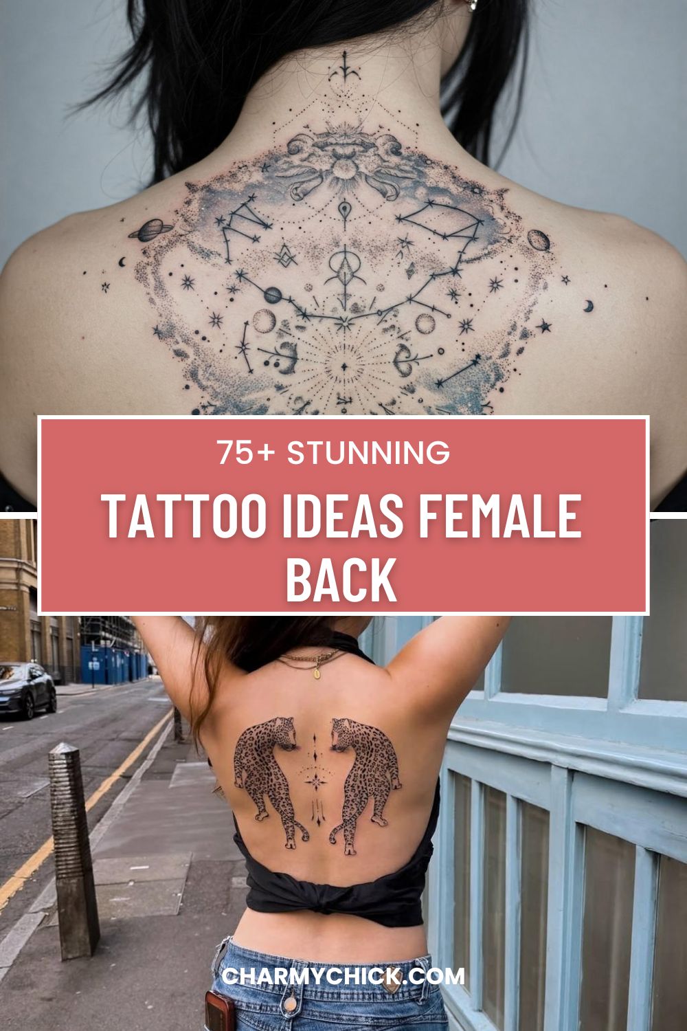 Unique back tattoos women