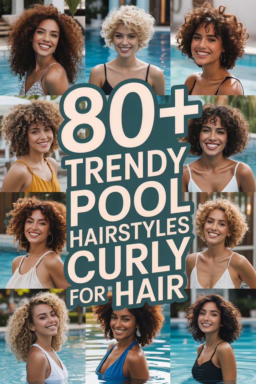 Pool Hairstyles for Curly Hair