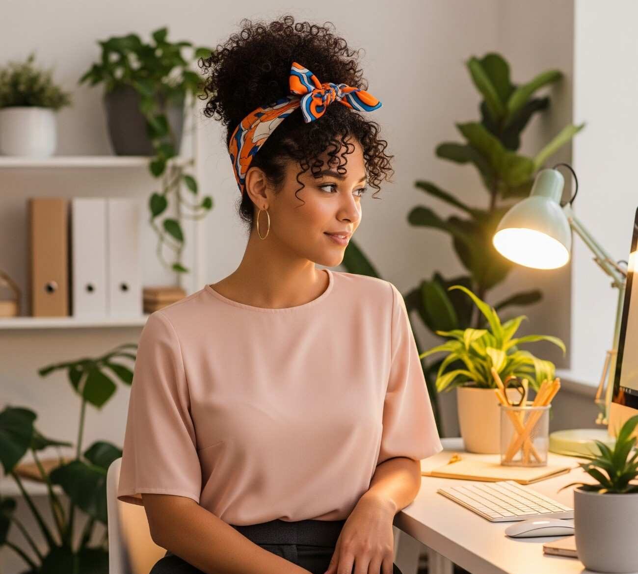 Neat Curly Hairstyles for Office