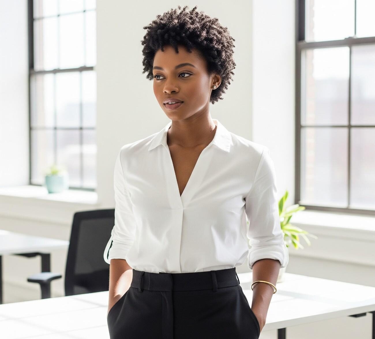 Natural Curly Hairstyles for Work