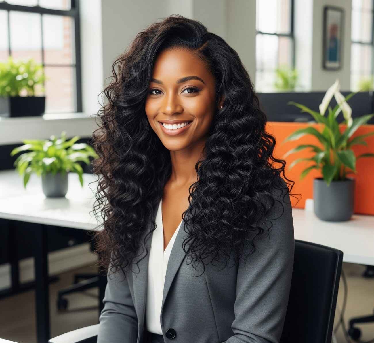 Business Curly Hairstyles for Women